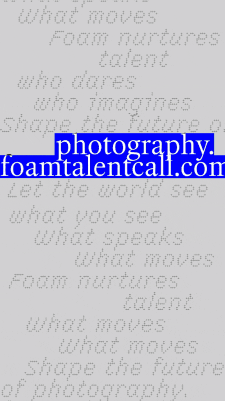 Foam talet Art direction – gif3